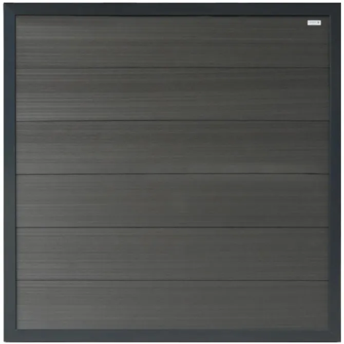 Elephant Schutting set composiet Forte antraciet met antraciet aluminium kader (7,54 meter)