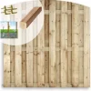 Elephant Schutting set vuren Timber toog 15L rvs groen geimpregneerd (9,41 meter)