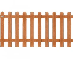 Elephant Tuinhek met poort set hardhout Bankirai Classic recht 10L ribbel (4,84 mtr)