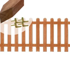 Elephant Tuinhek set hardhout Bankirai Classic recht 10L ribbel (5,64 mtr)