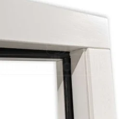 Enkele plaatdeur XL met kozijn - rechtsdraaiend - wit - 1200 x 2115 mm incl. beslag