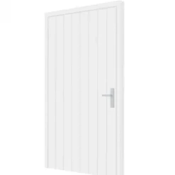 Enkele plaatdeur XL met kozijn - linksdraaiend - wit - 1200 x 2115 mm incl. beslag