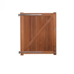 Enkele poort hardhout bankirai Belmonte incl. beslag (150 x 180 cm)