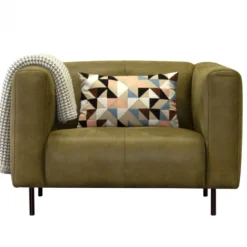 Fauteuil - Almada - leer Bull groen 59