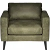 Fauteuil - Aster - lederlook Dalton groen 14
