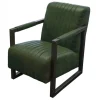Fauteuil - Capri - Lederlook Missouri groen 10