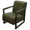 Fauteuil - Capri - leer Colorado groen 08