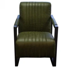 Fauteuil - Capri - leer Colorado groen 08