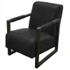 Fauteuil - Capri - leer Colorado antraciet 01