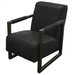 Fauteuil - Capri - leer Colorado antraciet 01