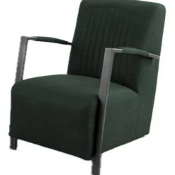 Fauteuil - Dante - Lederlook Missouri groen 10