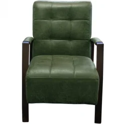 Fauteuil - Elba - Lederlook Missouri groen 10