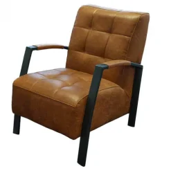 Fauteuil - Elba - leer Colorado cognac 03