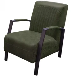 Fauteuil - Giulietta - Lederlook Missouri groen 10