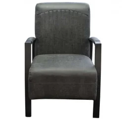 Fauteuil - Giulietta - lederlook Missouri antraciet 09