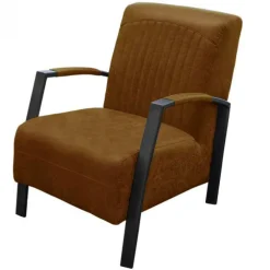 Fauteuil - Giulietta - leer Colorado cognac 03