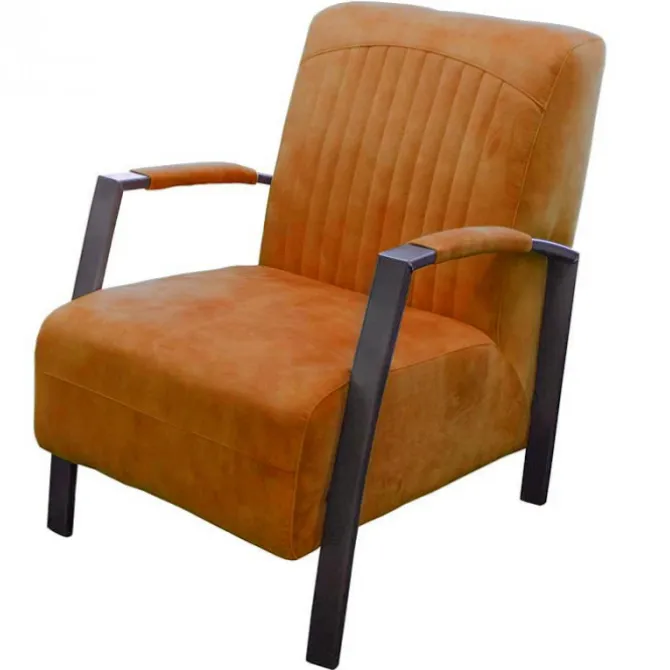 Fauteuil - Giulietta - velours Adore cognac 28