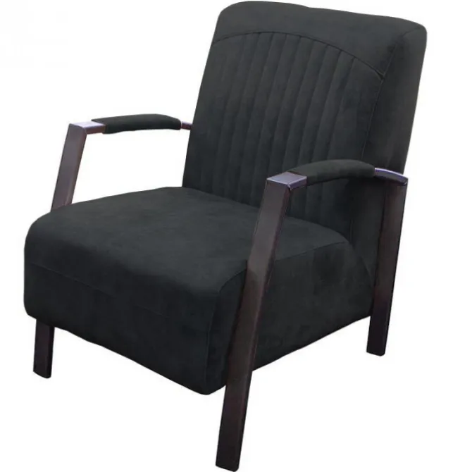 Fauteuil - Giulietta - velours Adore antraciet 67