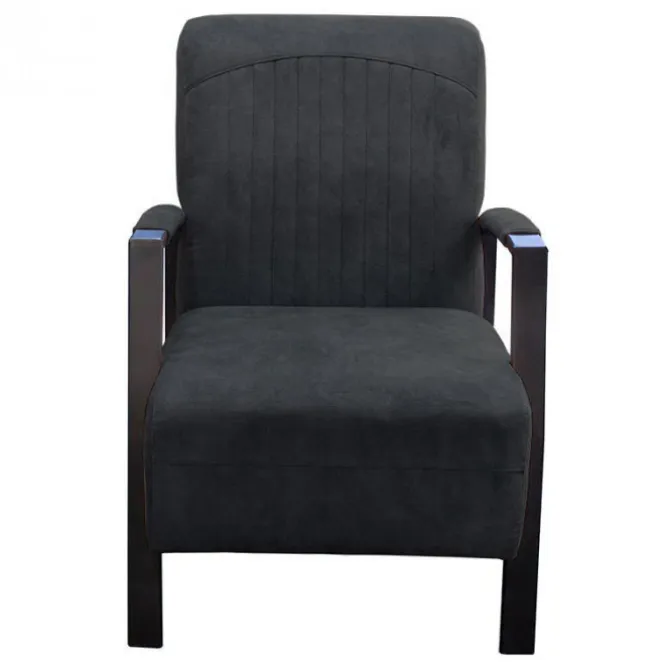 Fauteuil - Giulietta - velours Adore antraciet 67