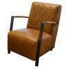 Fauteuil - Isabella - lederlook Missouri cognac 03