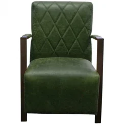 Fauteuil - Isabella - Lederlook Missouri groen 10