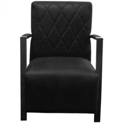 Fauteuil - Isabella - leer Colorado antraciet 01