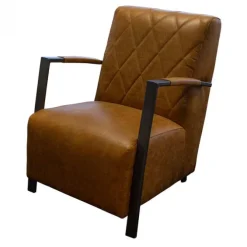 Fauteuil - Isabella - leer Colorado cognac 03
