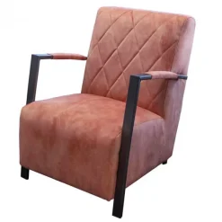 Fauteuil - Isabella - velours Adore roze 166