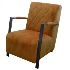 Fauteuil - Isabella - velours Adore cognac 28
