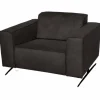 Fauteuil - Lambada - leer Colorado antraciet 01