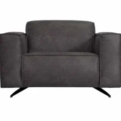 Fauteuil - Lambada - leer Hunter grijs 104