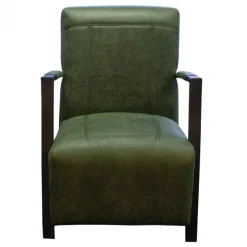 Fauteuil - Rosetta - Lederlook Missouri groen 10