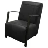 Fauteuil - Rosetta - leer Colorado antraciet 01