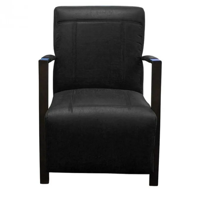 Fauteuil - Rosetta - leer Colorado antraciet 01