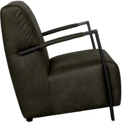 Fauteuil - Rosetta - leer Colorado antraciet 01