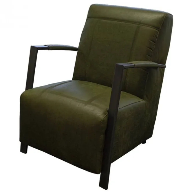 Fauteuil - Rosetta - leer Colorado groen 08