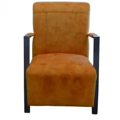Fauteuil - Rosetta - velours Adore cognac 28