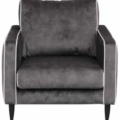 Fauteuil - Rör - velours Adore antraciet 67
