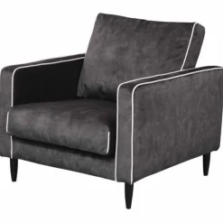 Fauteuil - Rör - velours Adore antraciet 67