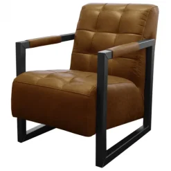 Fauteuil - Salina - leer Colorado cognac 03