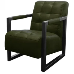 Fauteuil - Salina - leer Colorado groen 08
