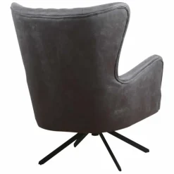 Fauteuil Daley | lederlook Soft antraciet