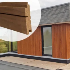 Gevelbekleding Thermo Radiata Pine stripes S/L 2,8 x 14 cm