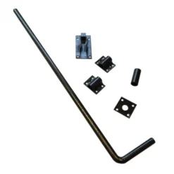 Grondgrendel - Zwart gepoedercoat - 600 mm