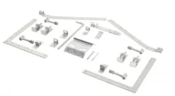 Hang- en sluitwerk voor dubbele poort Ligno