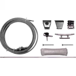 Harmonica schaduwdoek zand - 370 x 500 cm