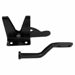 Heksluiting met pen - Zwart gepoedercoat - 48 x 60 mm