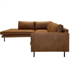 Hoekbank - Daisy - links - leer Colorado cognac 03