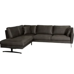 Hoekbank - Faro - links - stof Kentucky antraciet 01