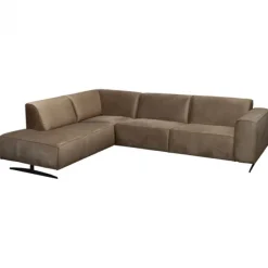 Hoekbank - Lambada - links - velours Juke taupe 12